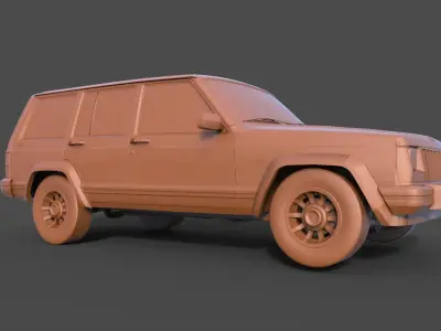 Jeep Cherokee 1984 3D print model
