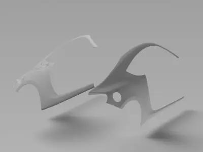 86 ZN6 Rear Quarter Panels Exterior Surfaces - 3D Laser-Scanned 3D model