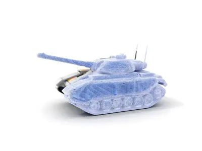 Futuristic Tank D Model Pack Low-poly 3D model from CGTrader