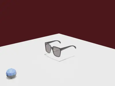 Low Poly Sunglasses Low-poly 3D model