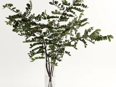Branches in a vase 003 3D model