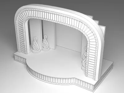 Wedding Stage 3D model