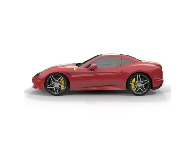 Ferrari California T 2015 Simple Interior 3D model