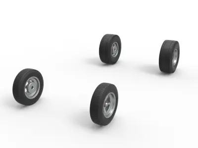 Wheel Set of Gasser Scale 1 to 25 3D print model