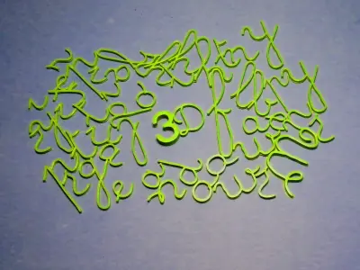 HANDWRITTEN TYPOGRAPHY 3D print model