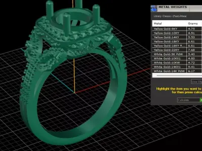ring woman  3D print model order