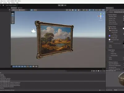 Landscape Painting Frame 3D Model  Low-poly 3D model