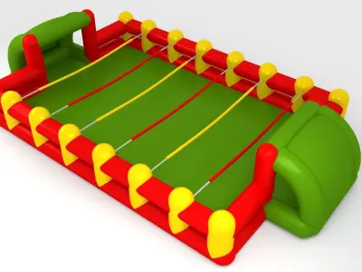 inflatable game foosball ballon football sport  Low-poly 3D model