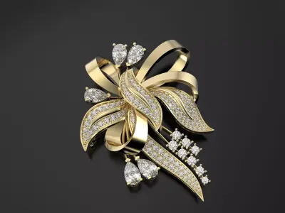Flower pendant 3D print model shop