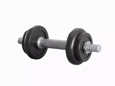 Metal Dumbbell Set Low-poly 3D model