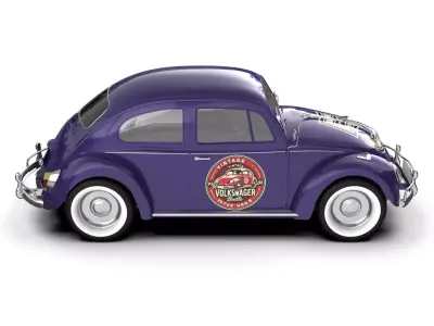 Volkswagen Beetle Retro Classic 3D Model 3D model