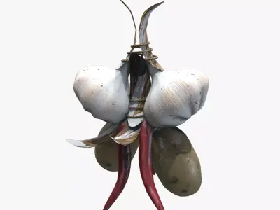 Medieval Hanging Plants V01 Low-poly 3D model