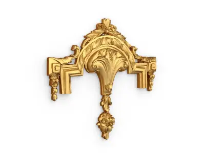 Classic carved decor ornament 386 3D model