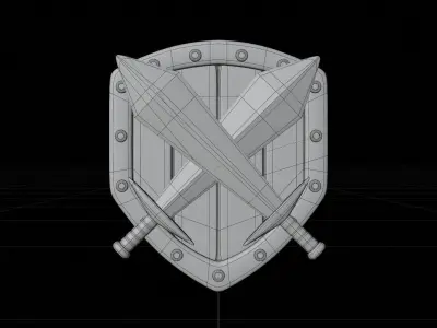 Silver Tier 3D Illustration 3D model