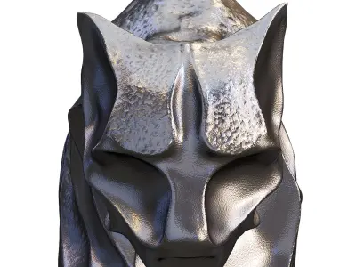 Jungle Jaguar Panther Statue Low-poly 3D model