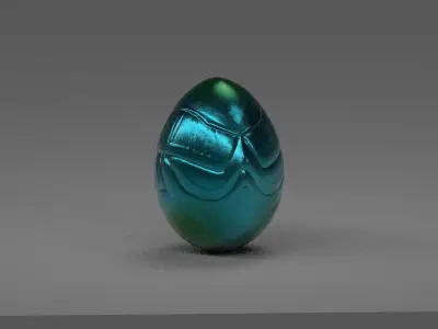 Dragon Egg Low-poly 3D model