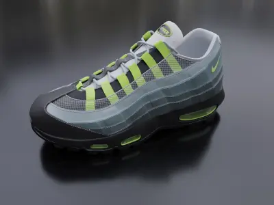 Nike airmax sneaker Low-poly 3D model