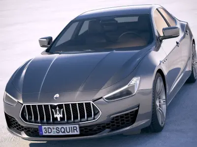Maserati Ghibli GranLusso 2018 3D model