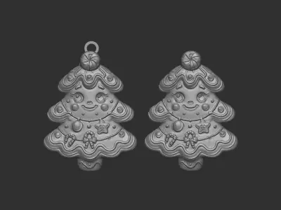 christmas tree decor  3D print model buy
