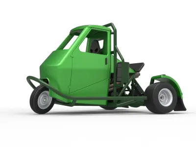 Ape car proto for dirt while turning Scale 1 to 25 3D print model