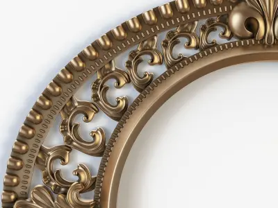 Carved frame 3D model 90