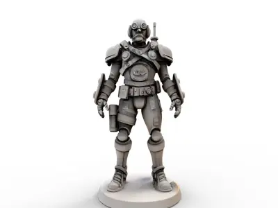 steampunk robotic 4 3D print model