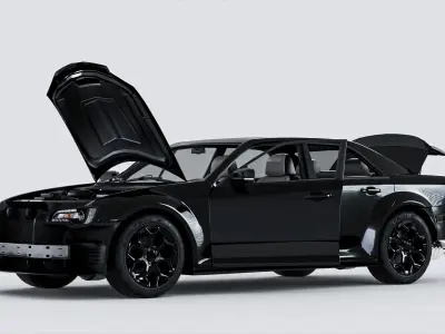 Chrysler C300 2020 Low-poly 3D model