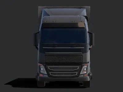 Low Poly Truck Model volvo semi Low-poly 3D model