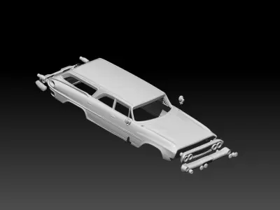 Dodge Polara Station Wagon Body Kit 3D print model