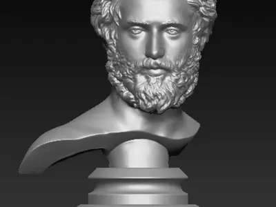 Roman Bust 3d model 3D print model