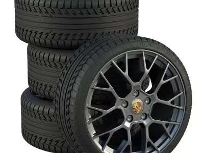 Porsche wheels 3D model