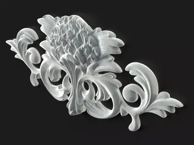 Small Decorative Element for Classic Style Furniture 3D model