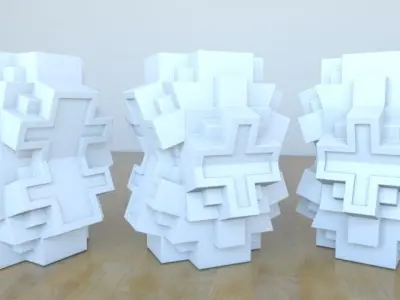 Cross vase Free 3D print model