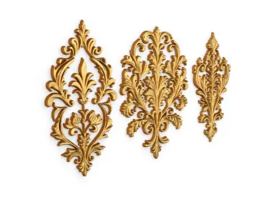 Classic carved decor ornament 421 3D model