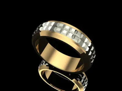 David Yurman Stylish 2 Rings for man 3D print model