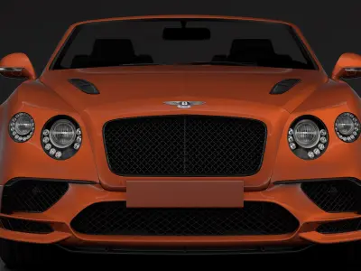 Bentley Continental Supersport Convertible 2018 3D model