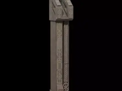 fantasy column 3D model