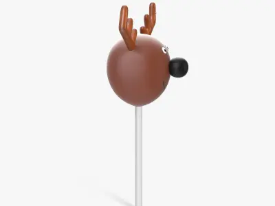 Cake Pop Deer Low-poly 3D model