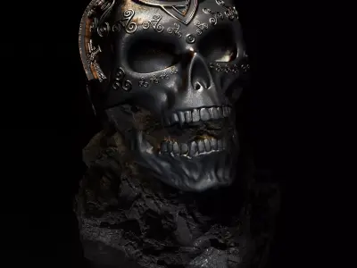 Celtic Skull I   3D Print Model  3D print model