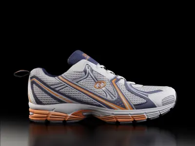 Spalding Running Shoes Low-poly 3D model