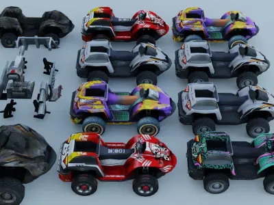 Vehicle car Amphibian 12x 3D model