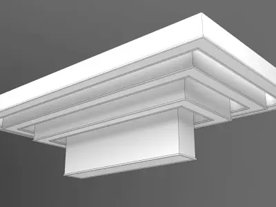 Box Chandelier 3D model