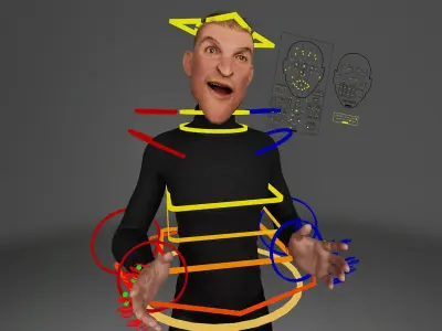 Old Thief 3 Style Head 3D model