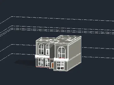 Revit residental  villa 3D model