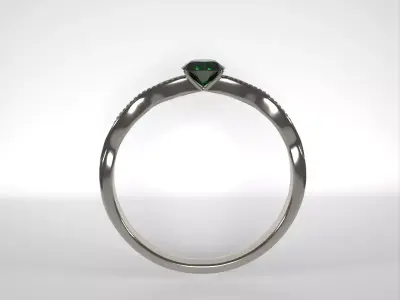 Emerald Ring Free 3D model