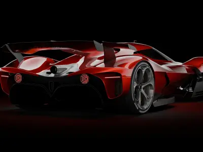 Alfa Romeo 8C-R Tazio 3D model