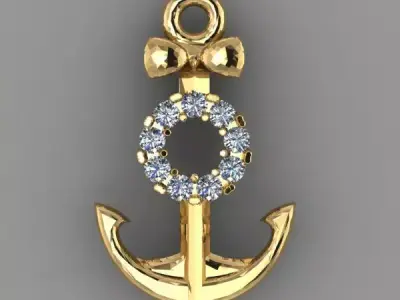 pendant anchor 3D print model