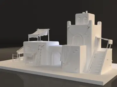 Old arabic house  3D model