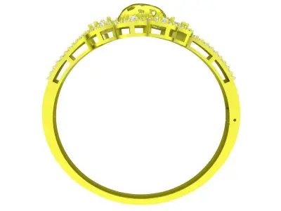 A6438 Luxury Diamond Women Bangle Bracelets 3D print model