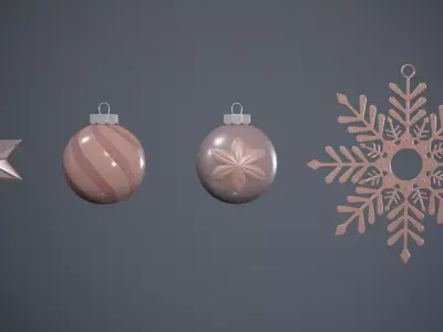 Christmas Ornaments 3D model